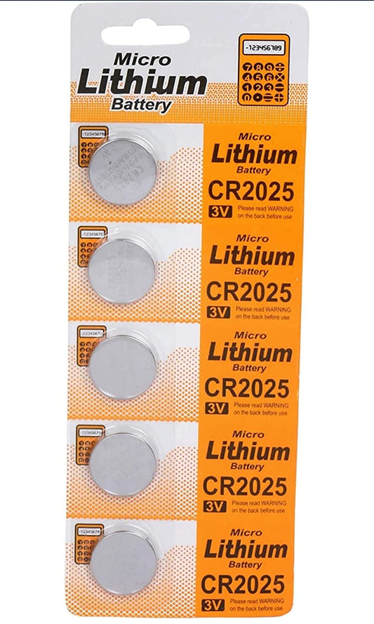 Nimida CR2025 Micro Lithium Coin Battery 3V, Suitable for use in Calculators, keyfobs, Scales, wearables and Medical Devices