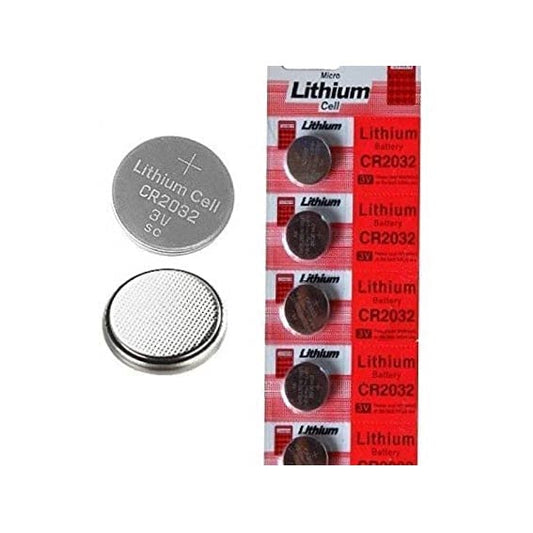 Nimida CR2032 Lithium Coin Battery 3V, Pack of 5 Suitable for use in Calculators, keyfobs, Scales, wearables etc.