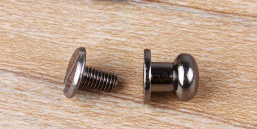 Nimida™ Nipple Head Round Threaded Chicago Screw Belt Screw Rivet Stud - for Buckle Leather Craft Bag Belt