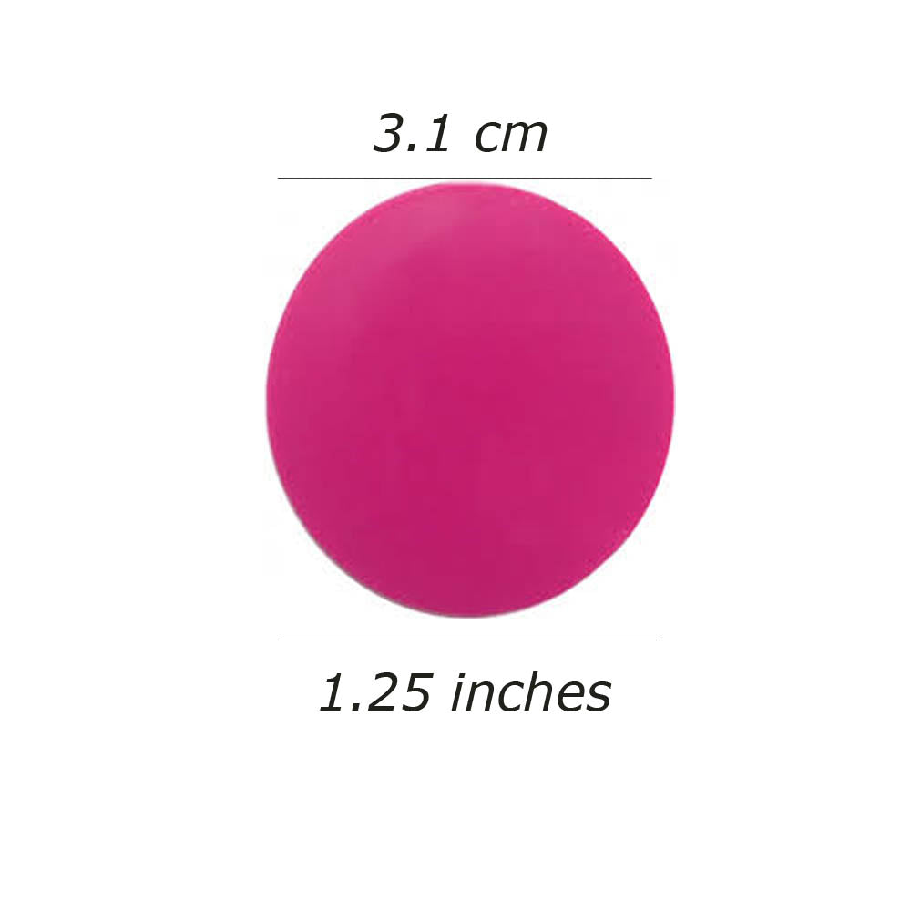 Nimida Plastic Round Plain Coin/Token/Chips For Board Games And Other Uses | Colour - Pink